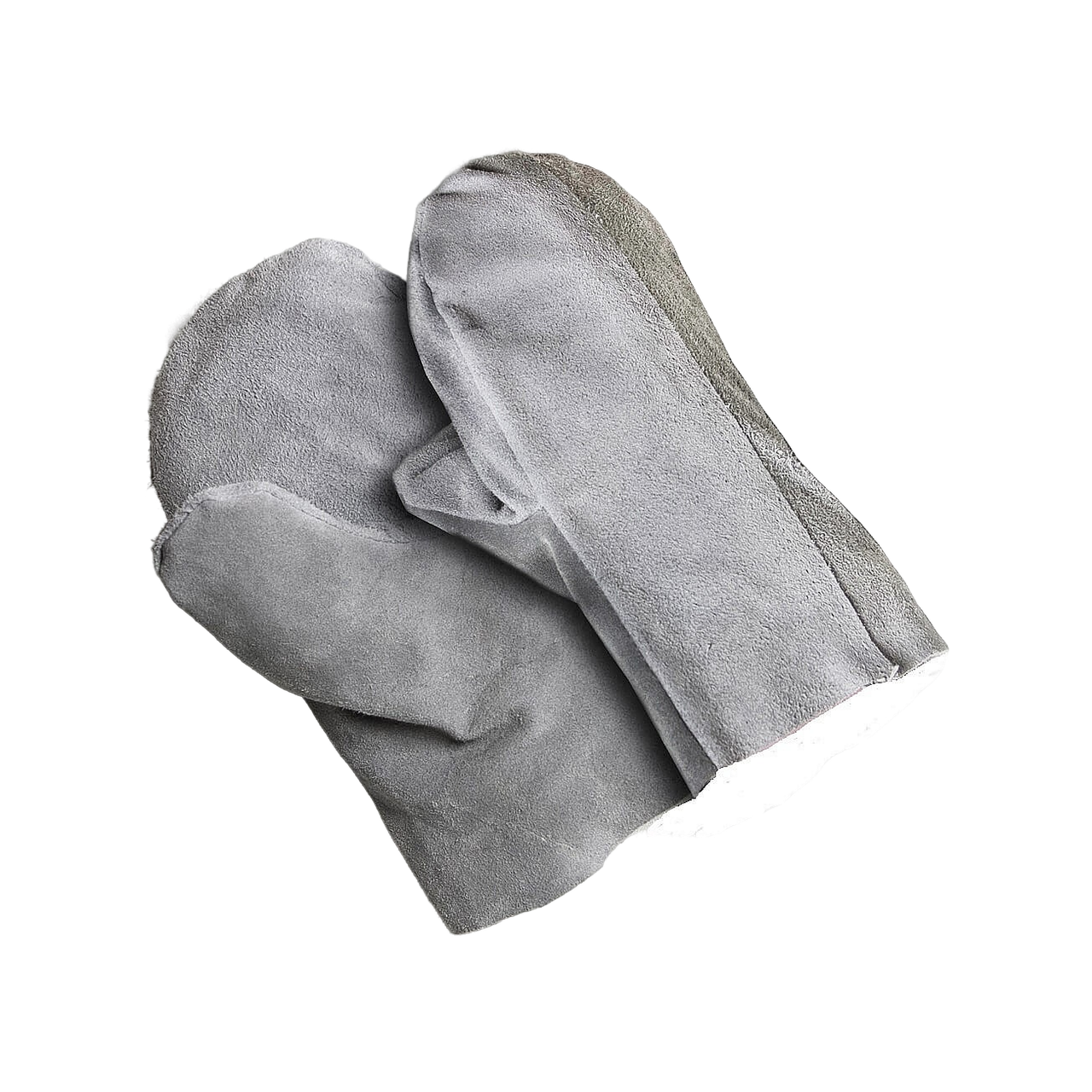 Рукавицы двупалые из мягкого спилка кож КРС, серые, предназначены для защиты рук от: повышенных температур, механических воздействий, загрязнений. Идеально подходят для строительных работ. Тыльная сторона из одной детали