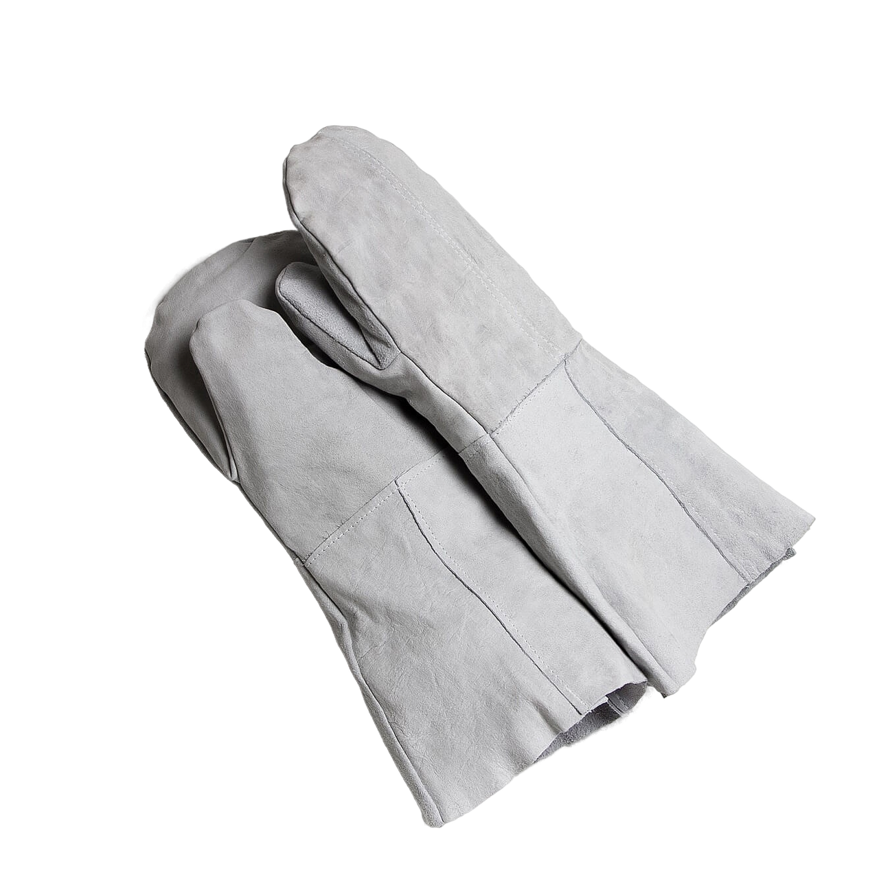 Краги двупалые из мягкого спилка кож КРС, серые, предназначены для защиты рук от: повышенных температур, механических воздействий, загрязнений. Идеально подходят для проведения сварочных работ