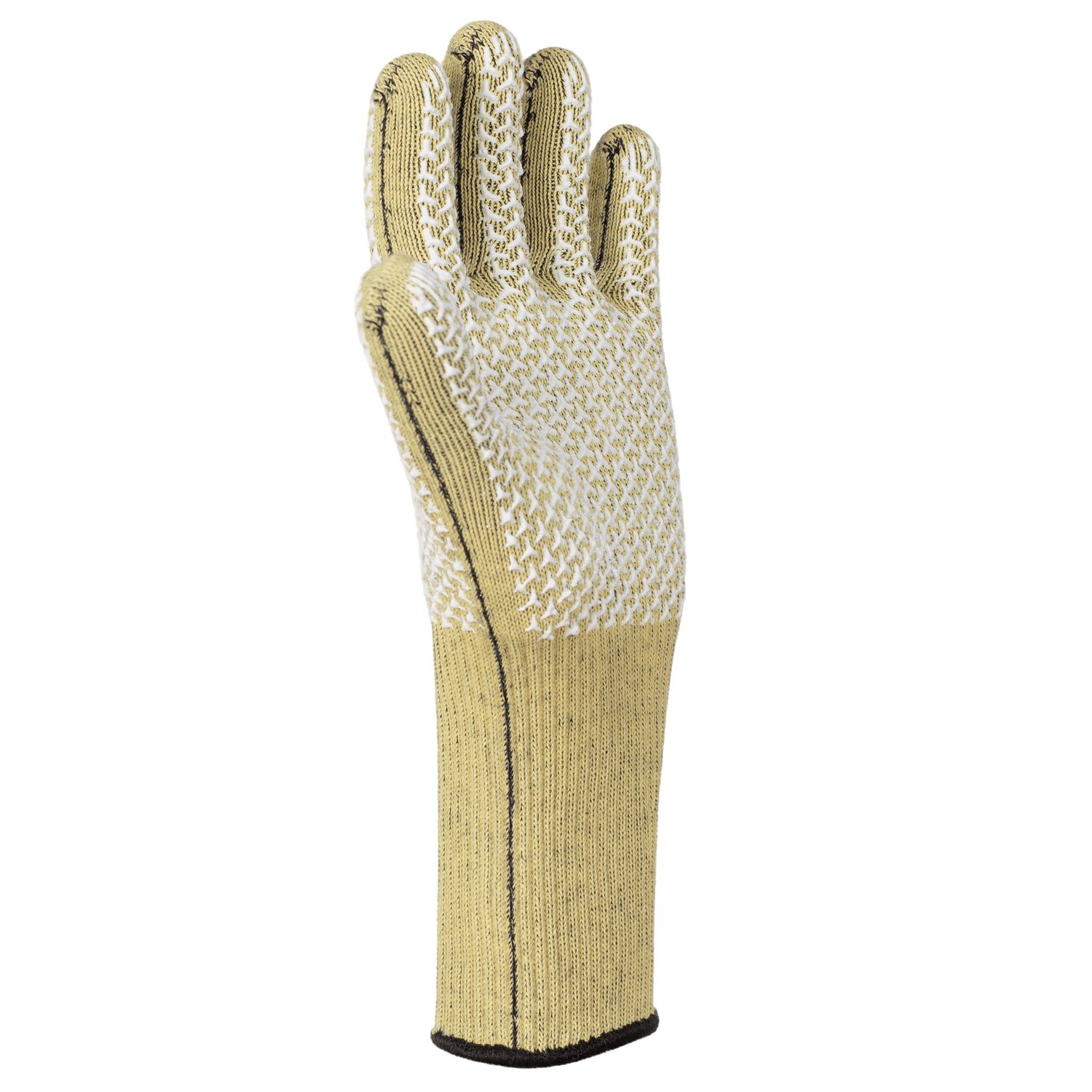 Васаби Лонг Турбо 2- удлиненная версия базовой модели серии. Плотные и комфортные перчатки изготовлены из высококачественной параарамидной и шерстяной пряж. Верхняя параарамидная поверхность обеспечивает защиту от механических воздействий и повышенных температур. Внутренняя поверхность перчаток выполнена из чистошерстяной пряжи, которая обеспечивает теплоизоляцию, не поддерживает горение, добавляет комфорт.