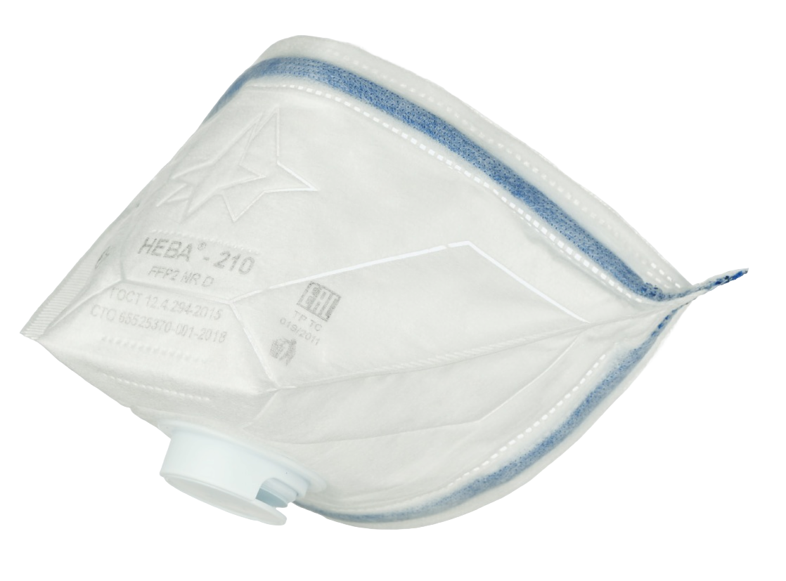 Респиратор НЕВА®-210 класса защиты FFP 2 NR D с клапаном