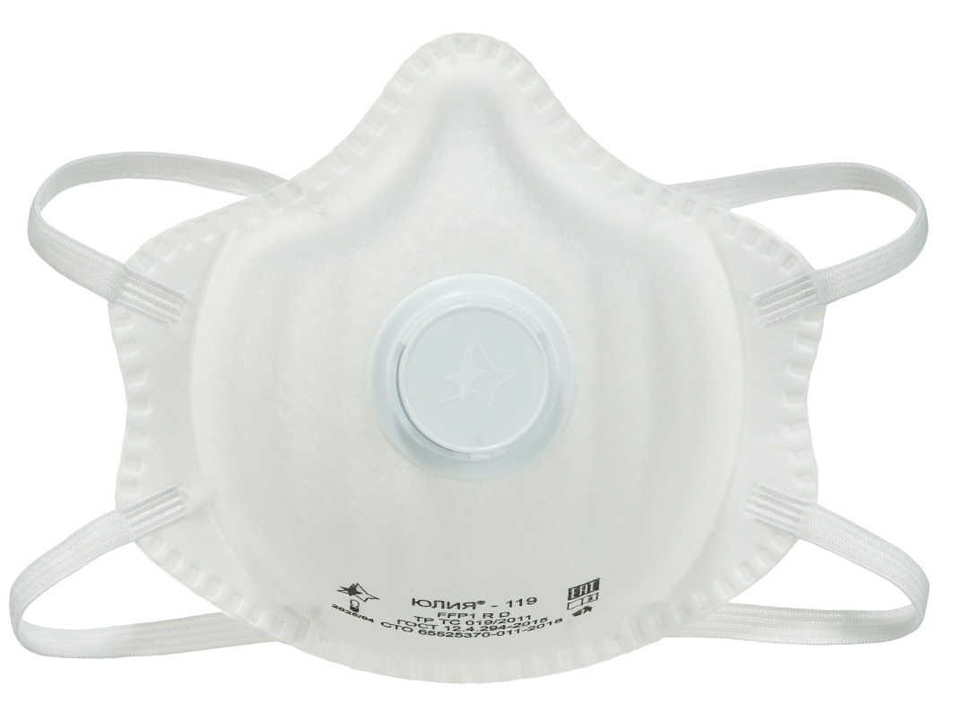 Респиратор ЮЛИЯ®-119 класса защиты FFP 1 R D с клапаном