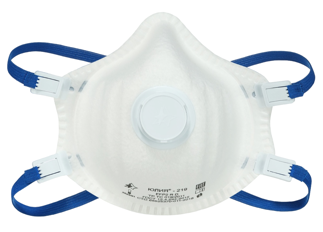 Респиратор ЮЛИЯ®-219 класса защиты FFP 2 R D с клапаном