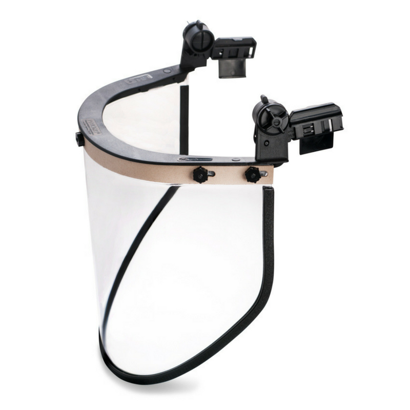 Щиток с креплением на каске для защиты от воздействия электрической дуги при коротком замыкании