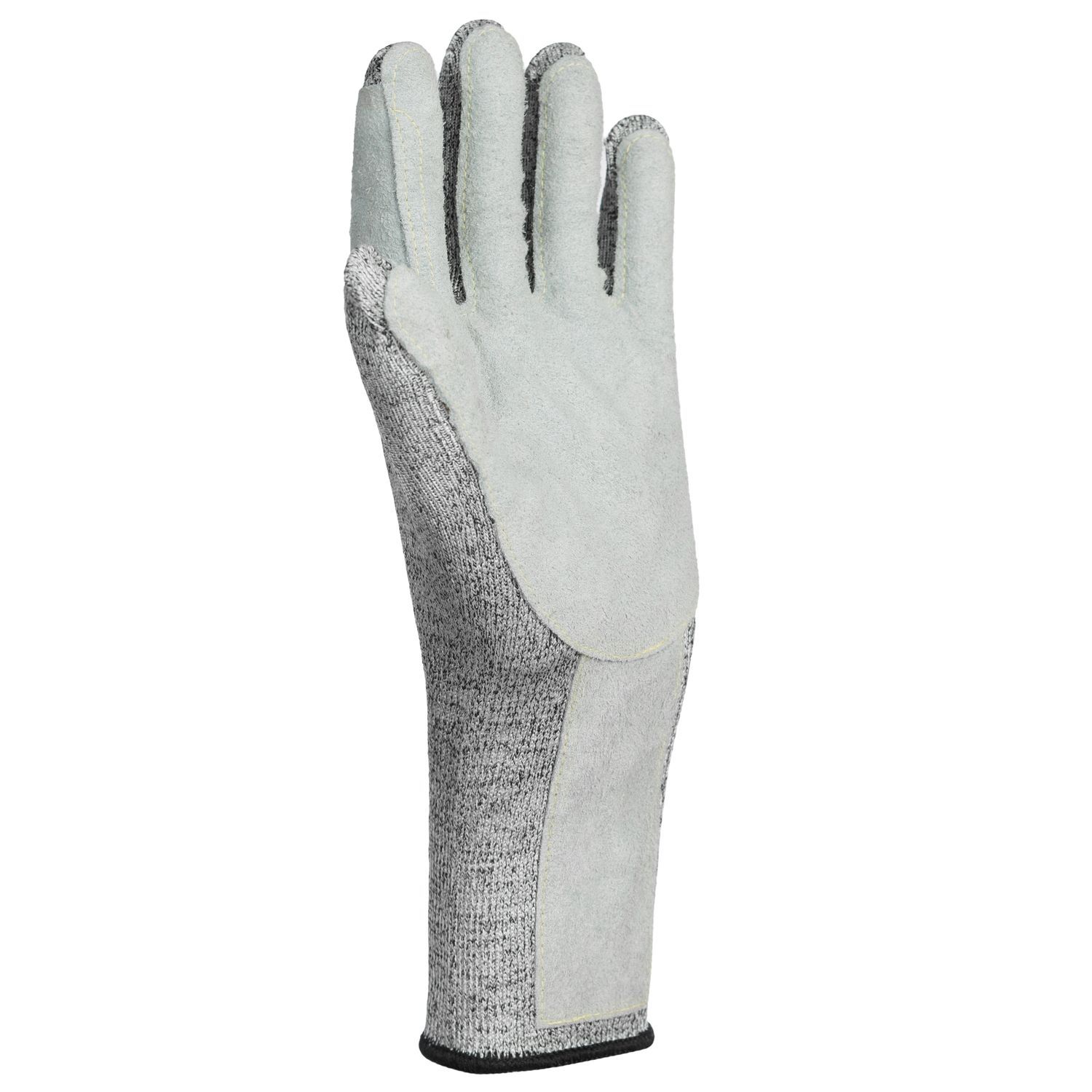 Дино Ультра- модель увеличенной длины со спилковым наладонником. Прочные и эластичные перчатки изготовлены из комплексной пряжи на основе высокомолекулярного полиэтилена- материала, используемого для изготовления брони. Данный материал получил широкое распространение в начале 21-го века и наиболее известен под товарным знаком "Дайнима"